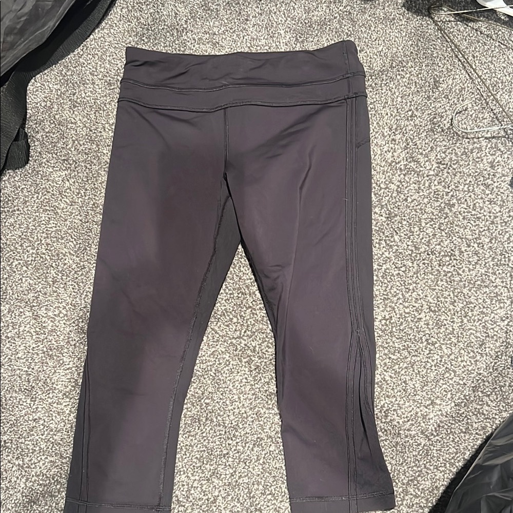 Lululemon Athletica Black Leggings with Tapered Fit